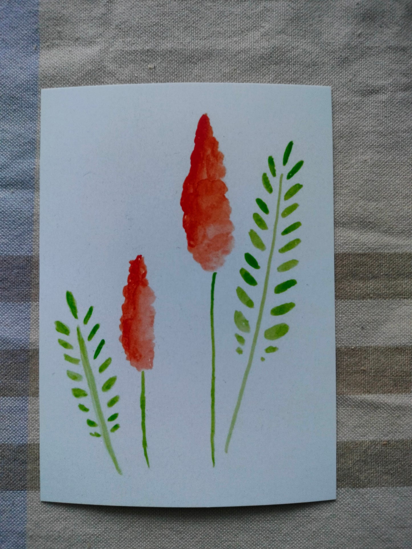 Kukka kortti punainen