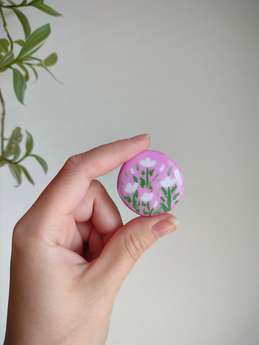 Kukka magneetti pinkki