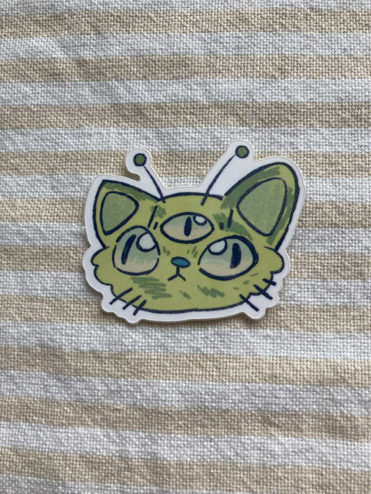 Alien kissa tarra