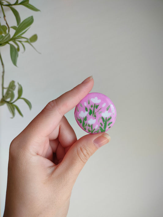Kukka magneetti pinkki
