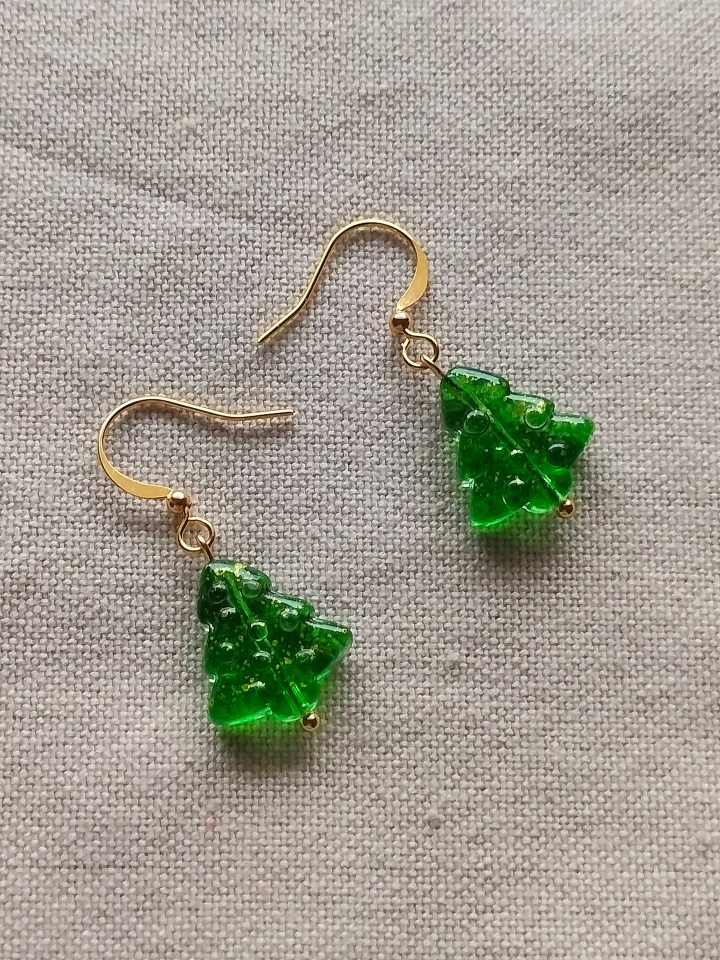 Joulukuusi korvikset vihreät